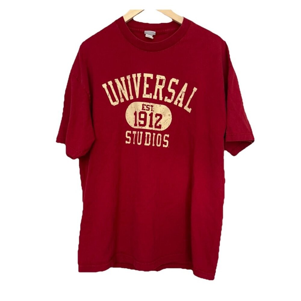 Y2K Universal Studios‎ Short Sleeve T-shirt Mens XL Grunge Skater Vacation Parks